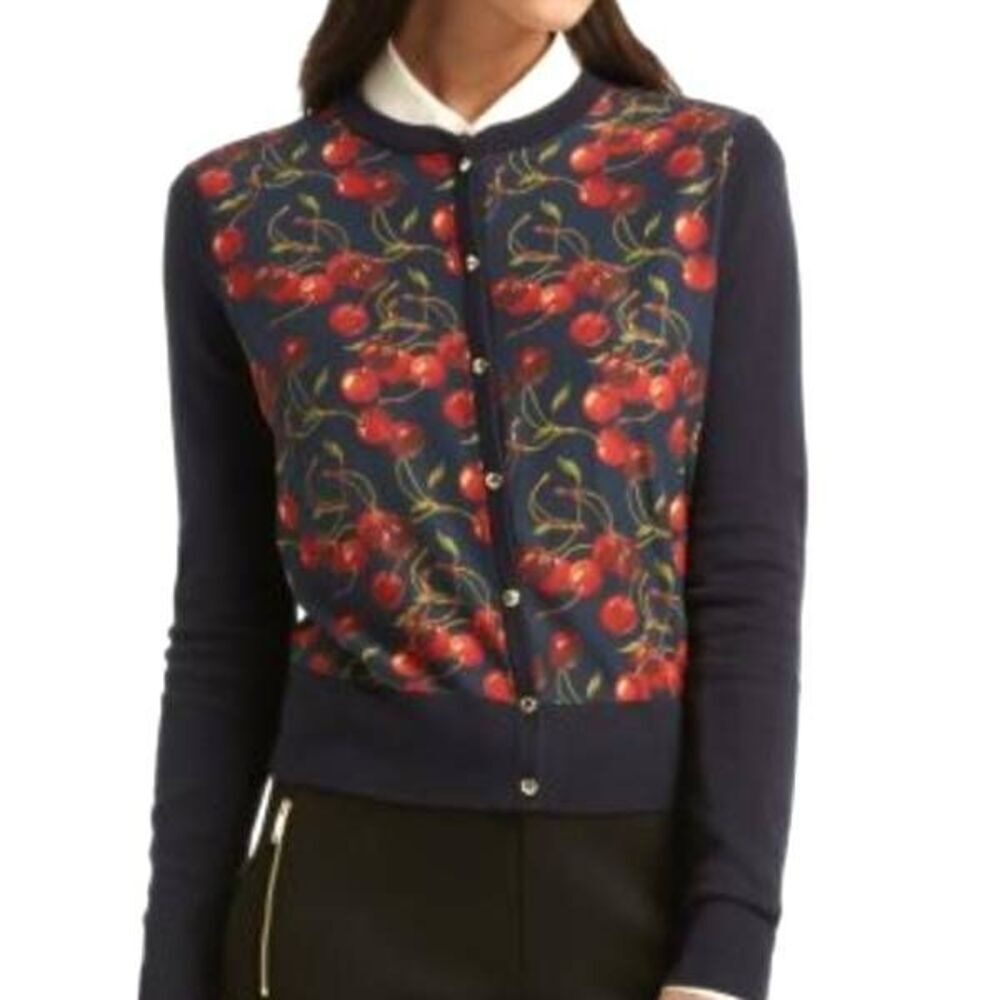 Ted Baker London Perl Cheerful Cherry Cardigan sz 2 (US S)